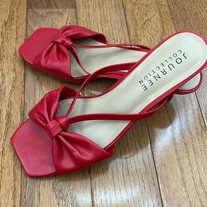 Journee Collection kitten heel slide sandals